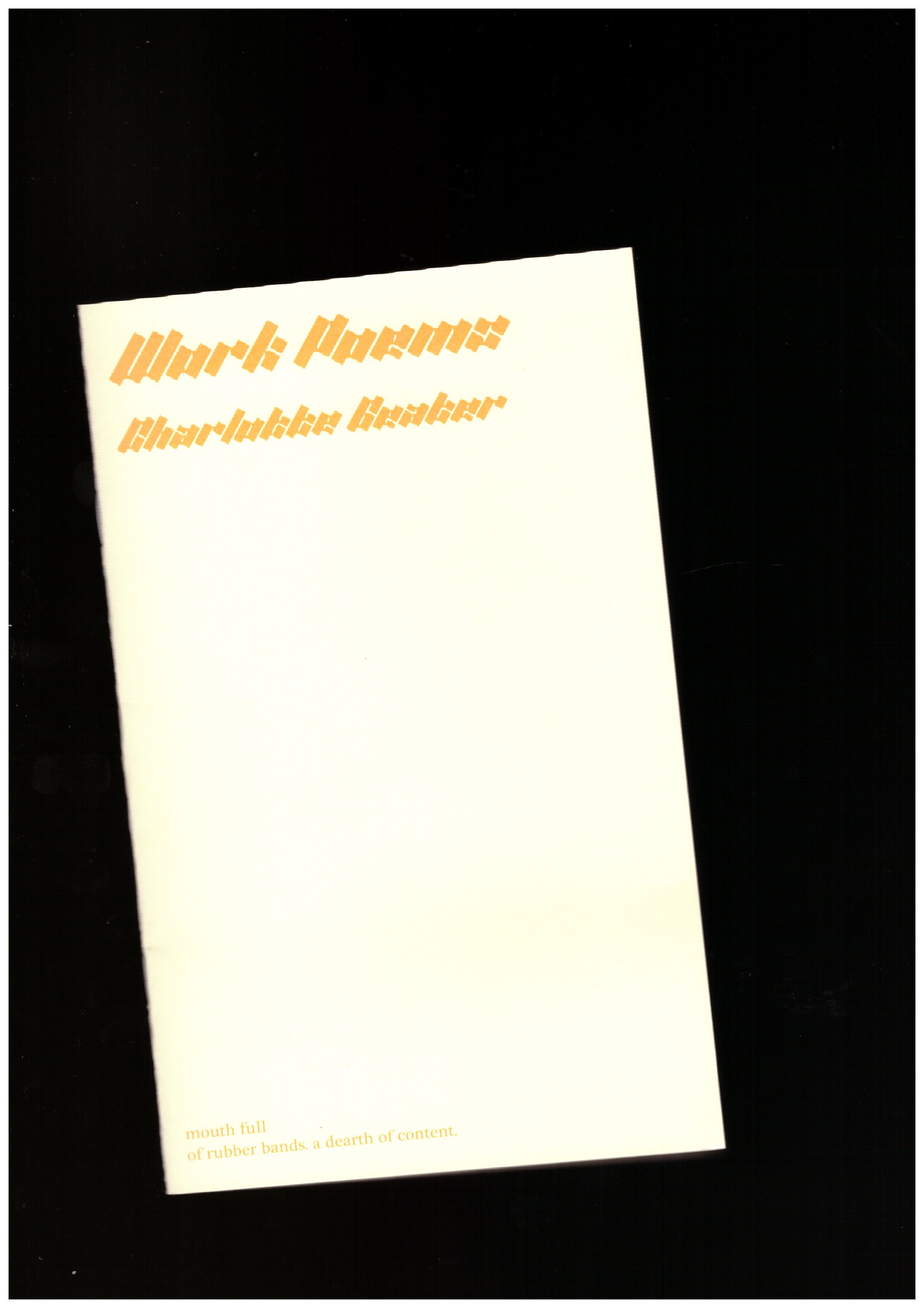 GEATER, Charlotte - Work Poems